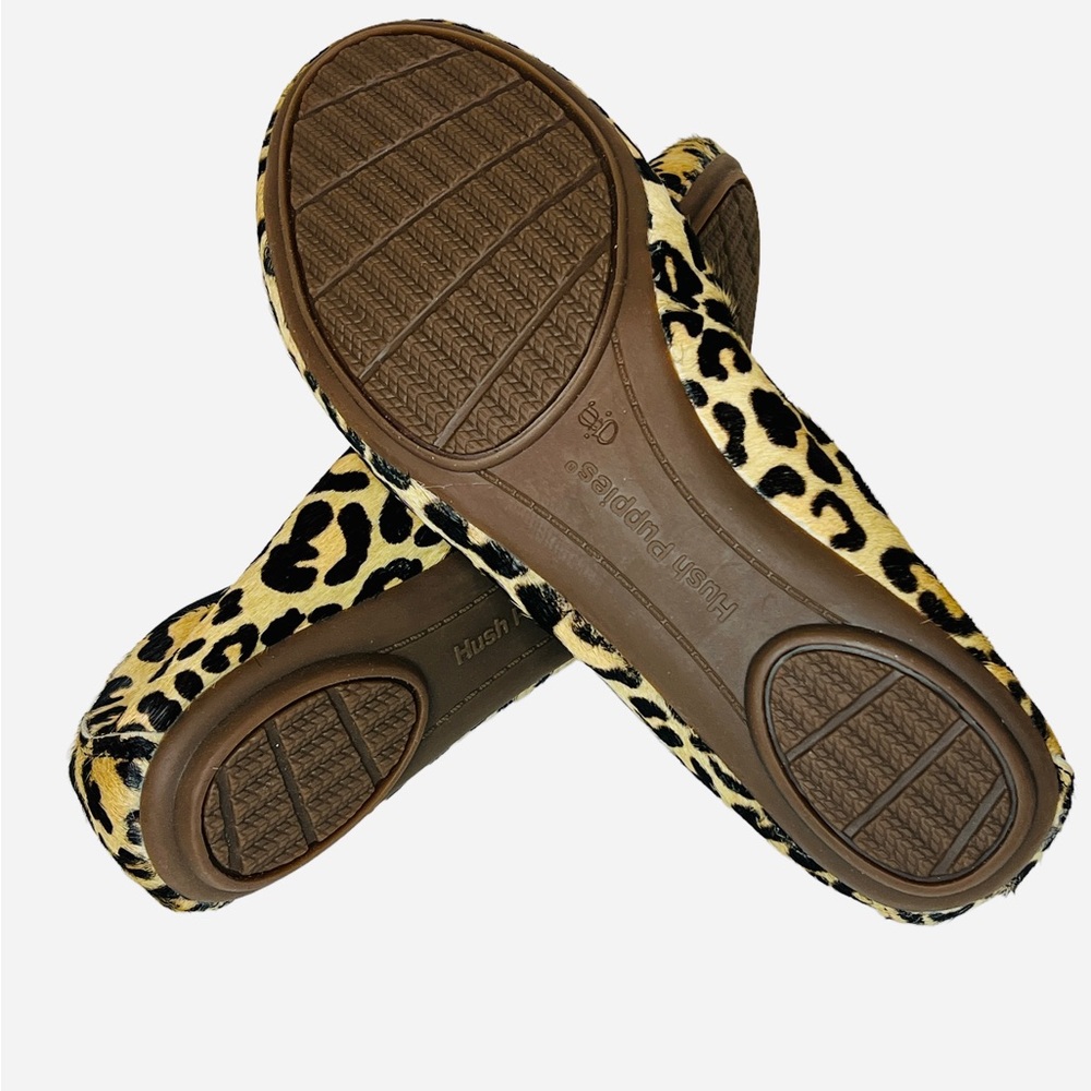 Hush Puppies Chaste Ballet Flats In Calf Hair Leopard Women’s Size 6 - Picture 8 of 9